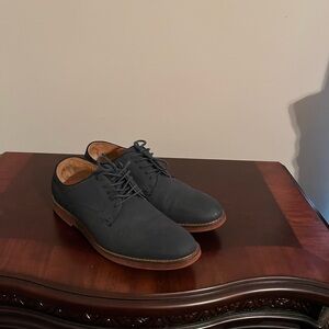 Black Suede Oxford Shoes